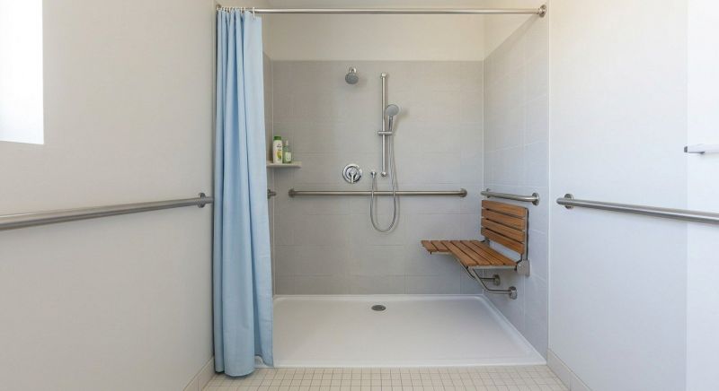 Walk In Shower Installation detail